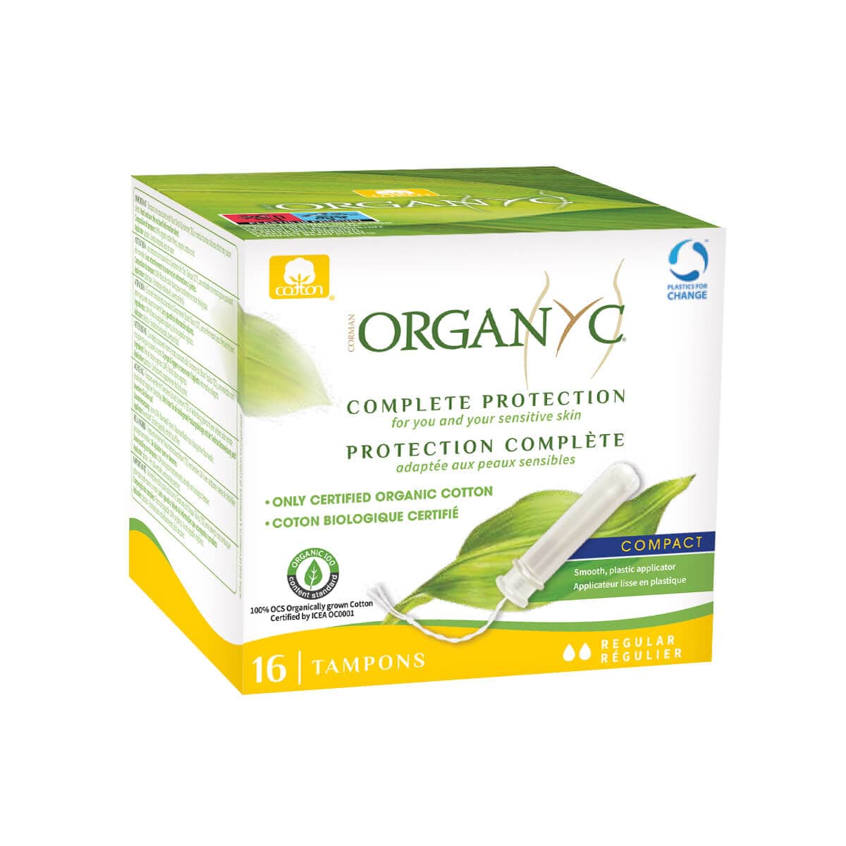 Organic Cotton Applicator Tampons