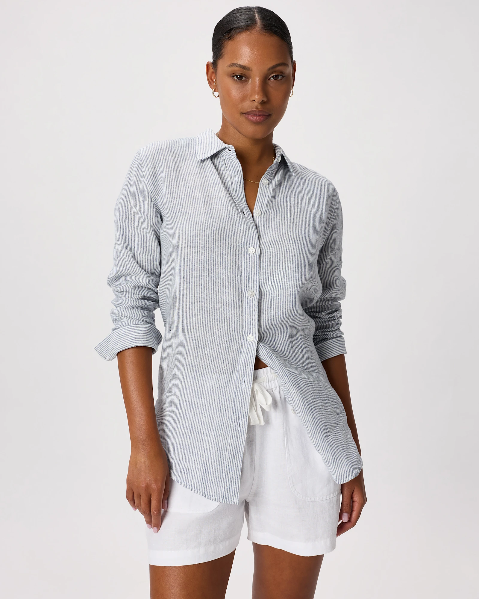 Linen Cotton Blend Shirt